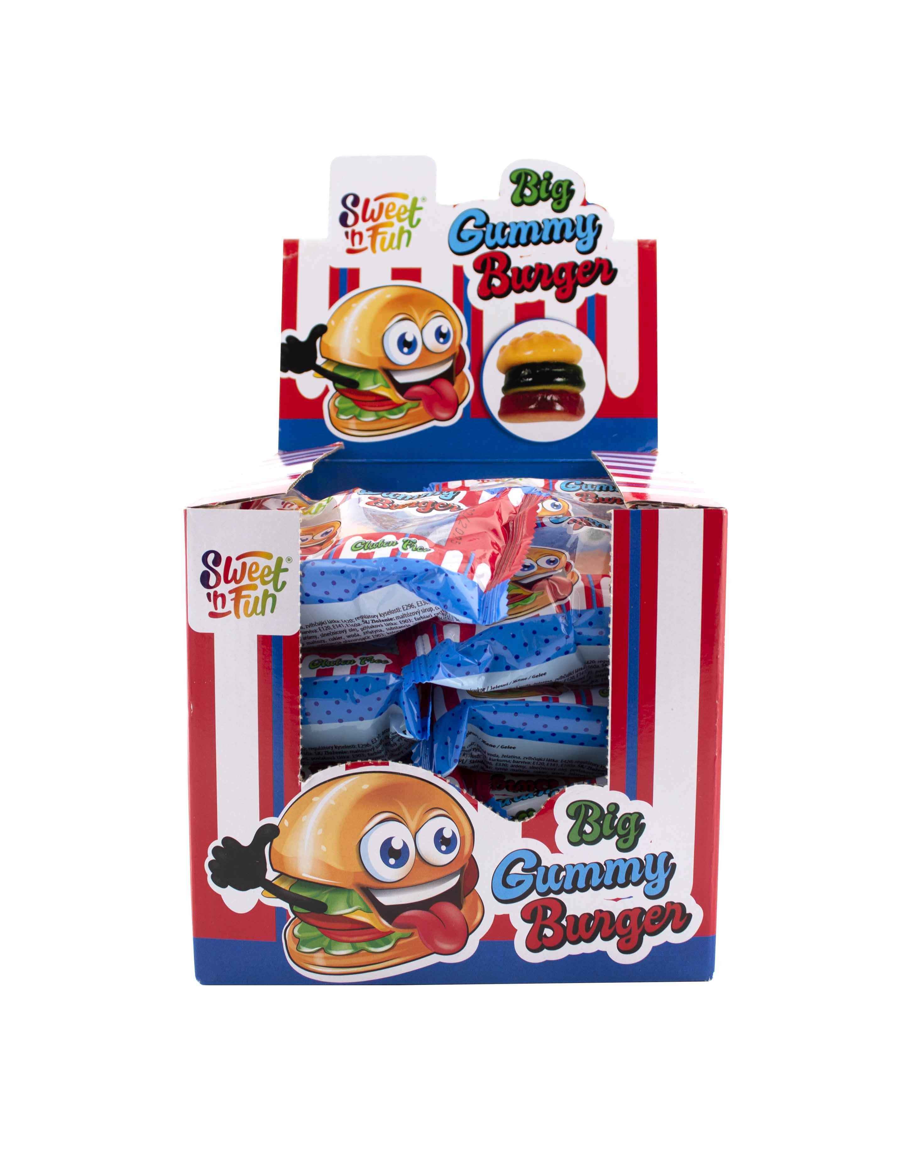 Jumbo candy Burger želé - 24 ks