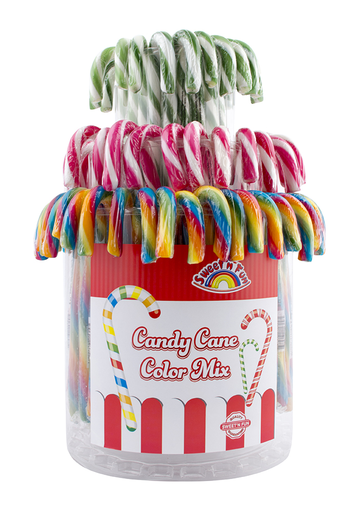 Candy Cane Color Mix lízanky - 100 ks