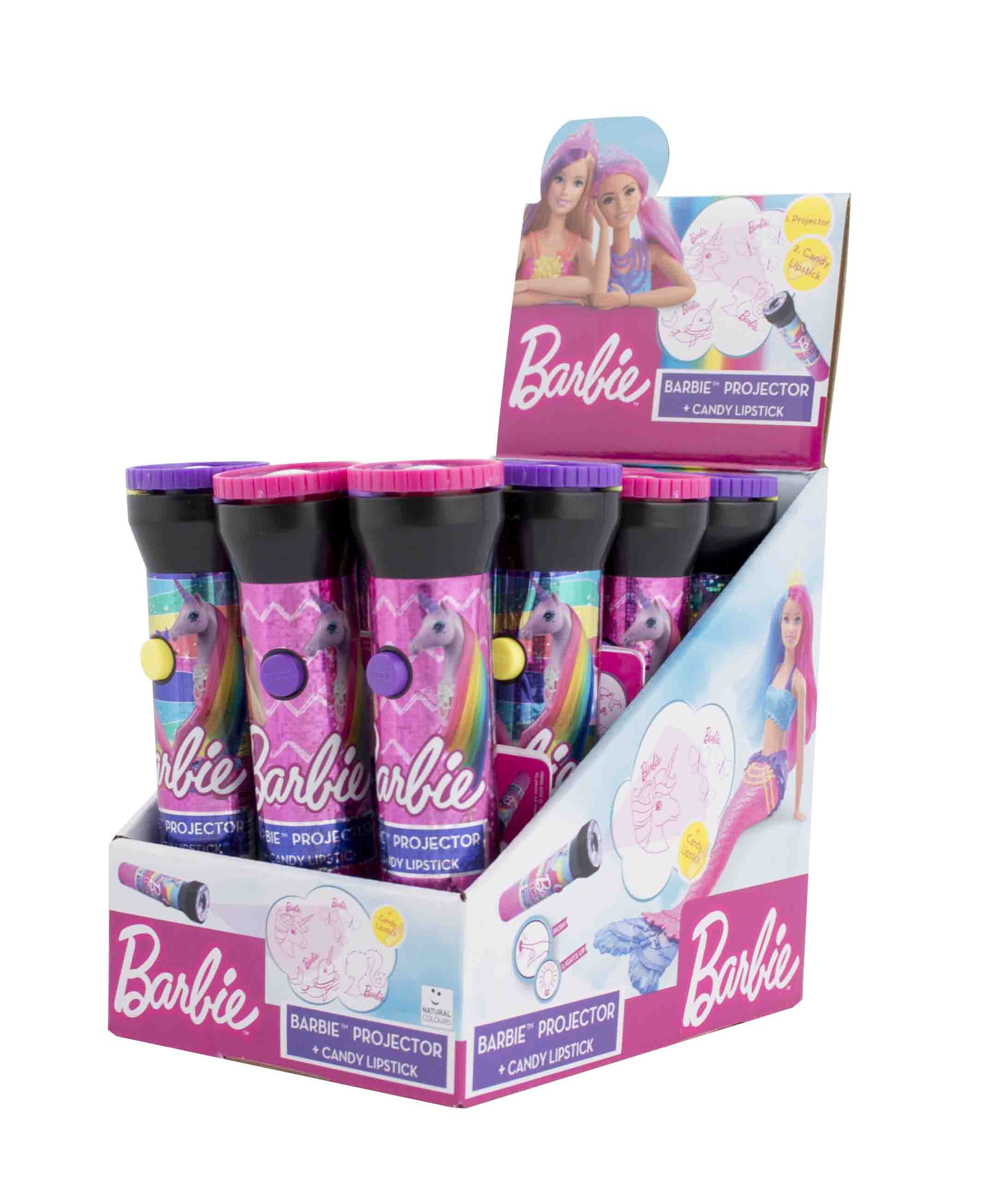 Barbie Projector Pop lízanky - 12 ks