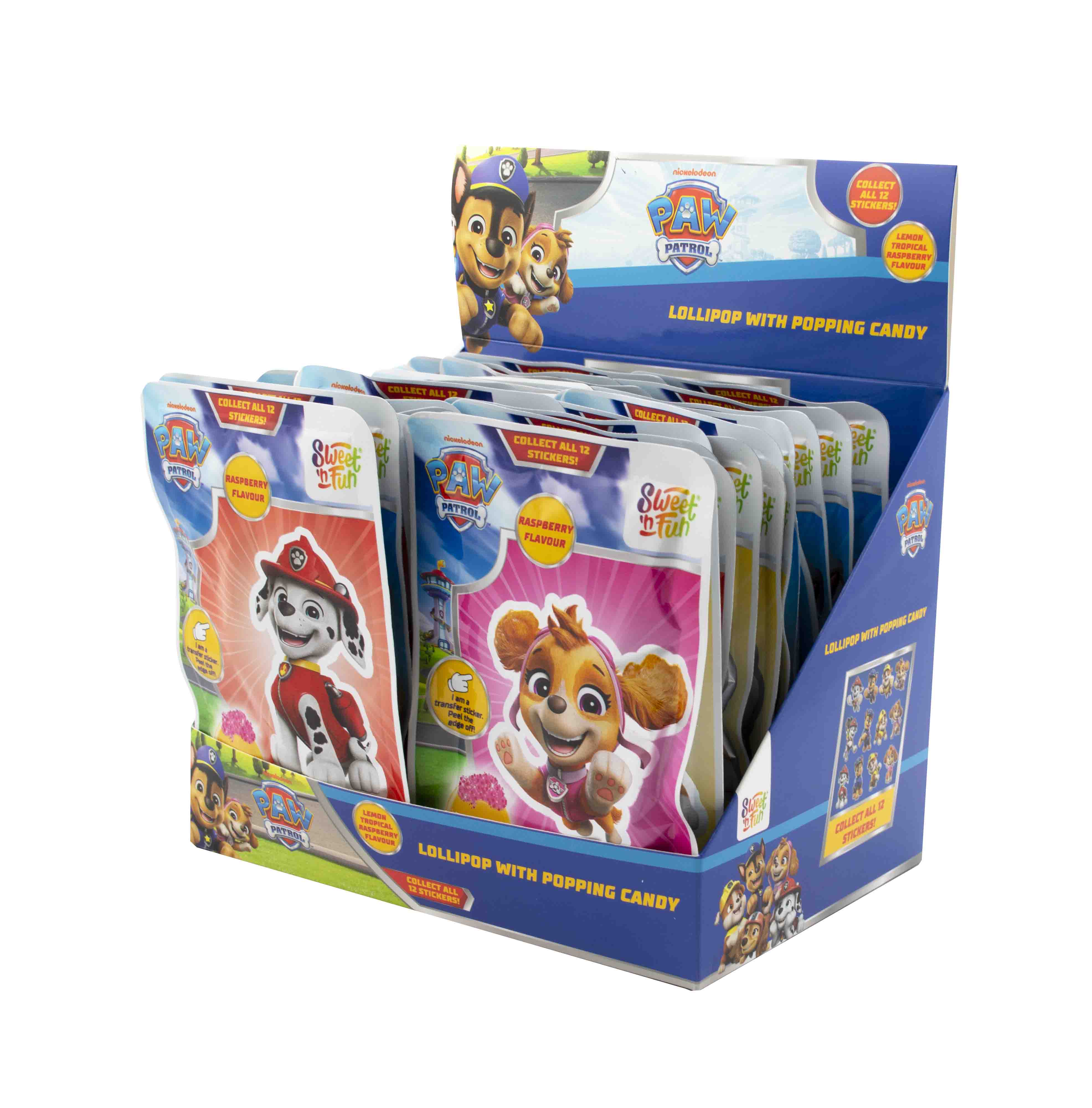 Paw Patrol popping lízanka - 36 ks