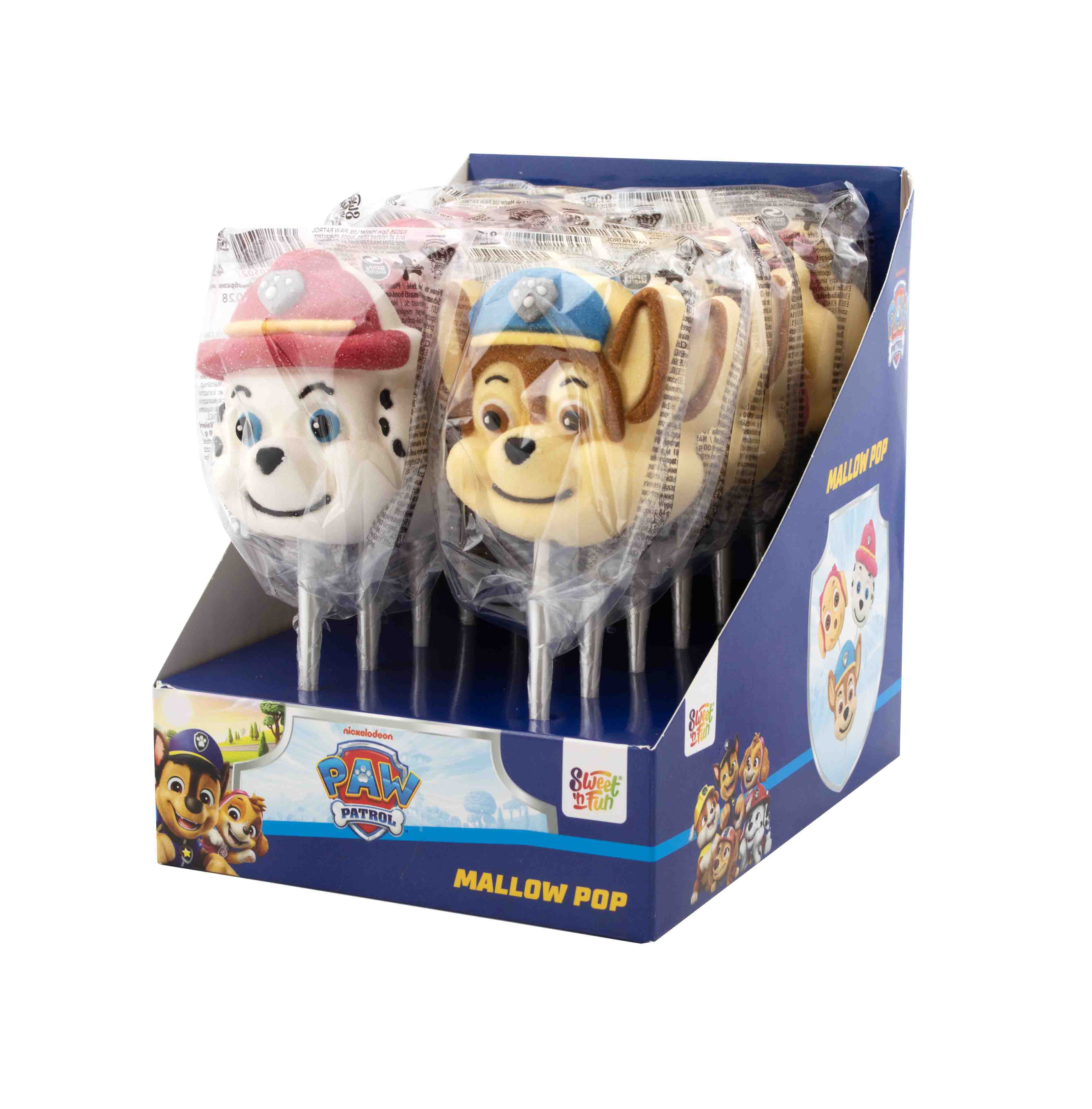 Paw Patrol Mallow Pop lízanka - 12 ks 