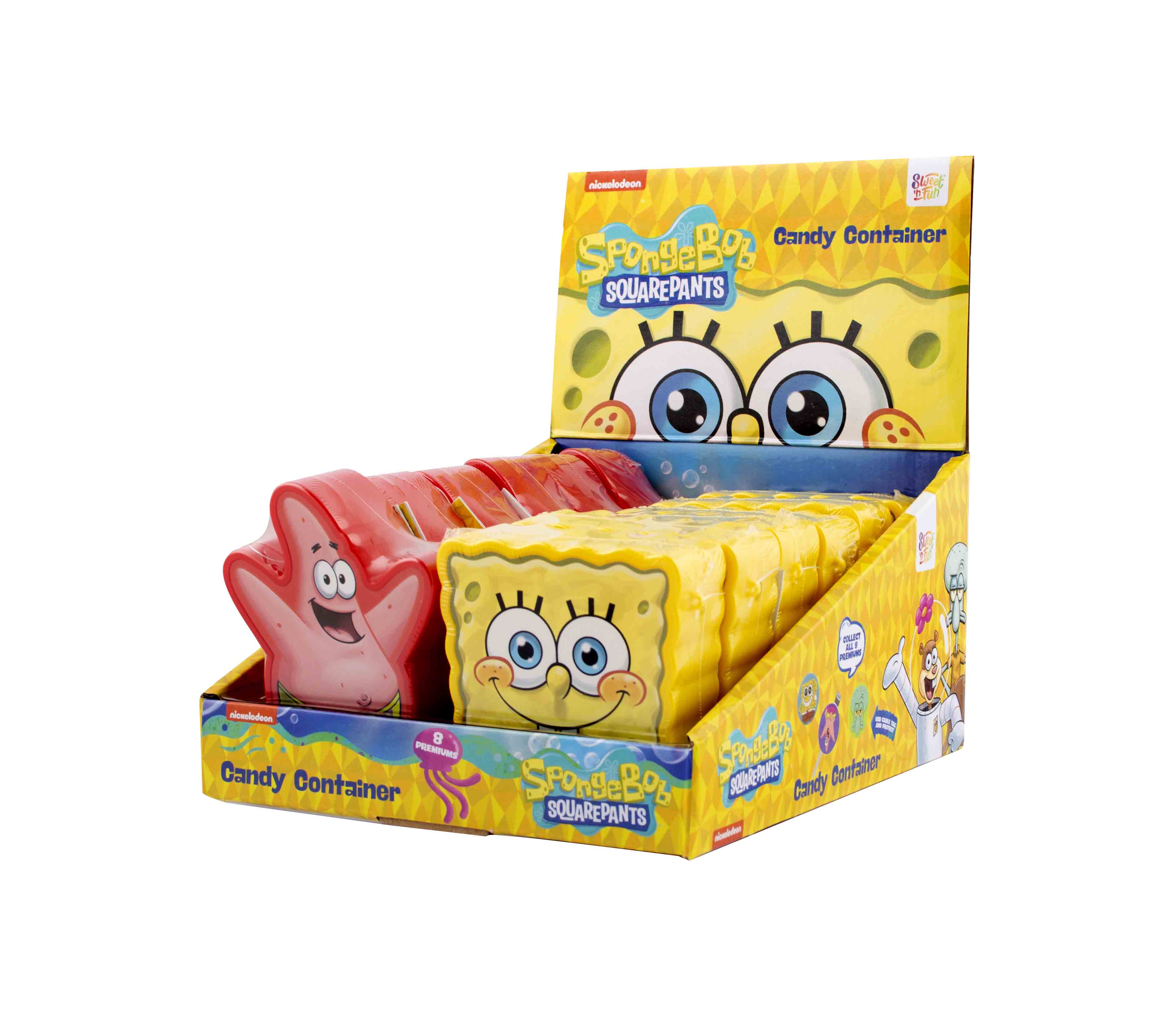 Sponge Bob Candy Container s cukr. - 12 ks