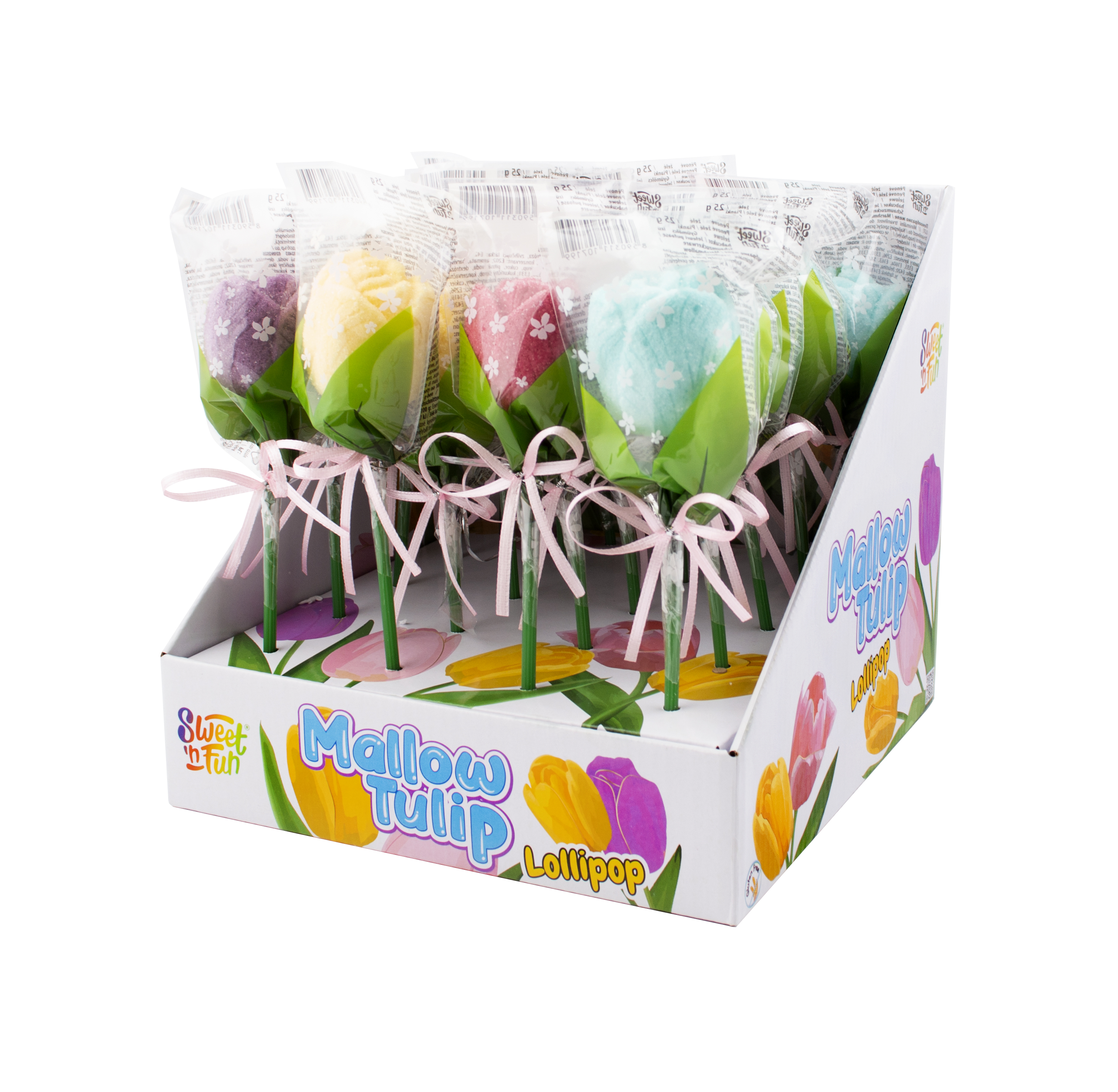 Mallow Tulip lízanka  - 20 ks