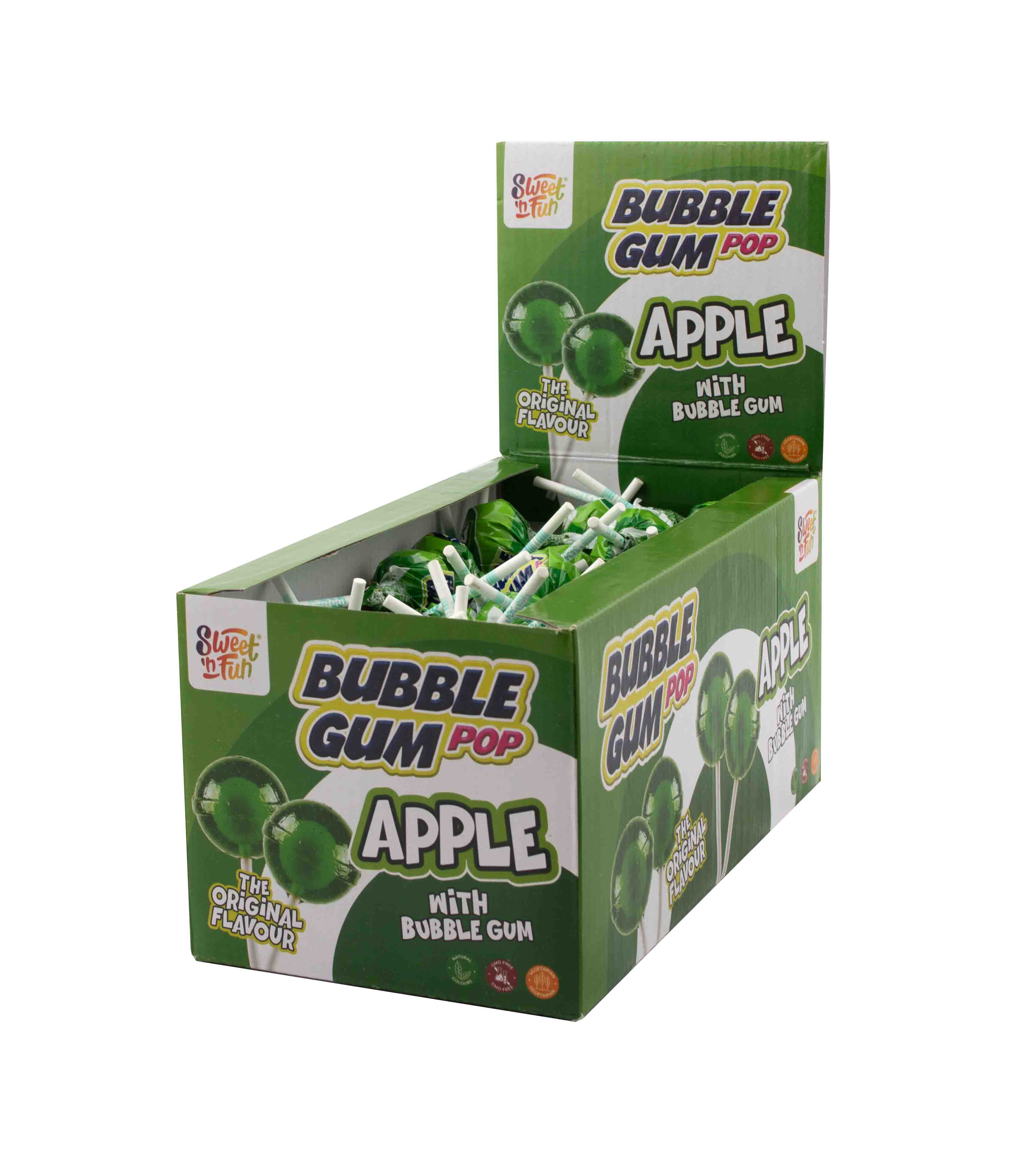 Apple Bubble Gum lízanka-100 ks