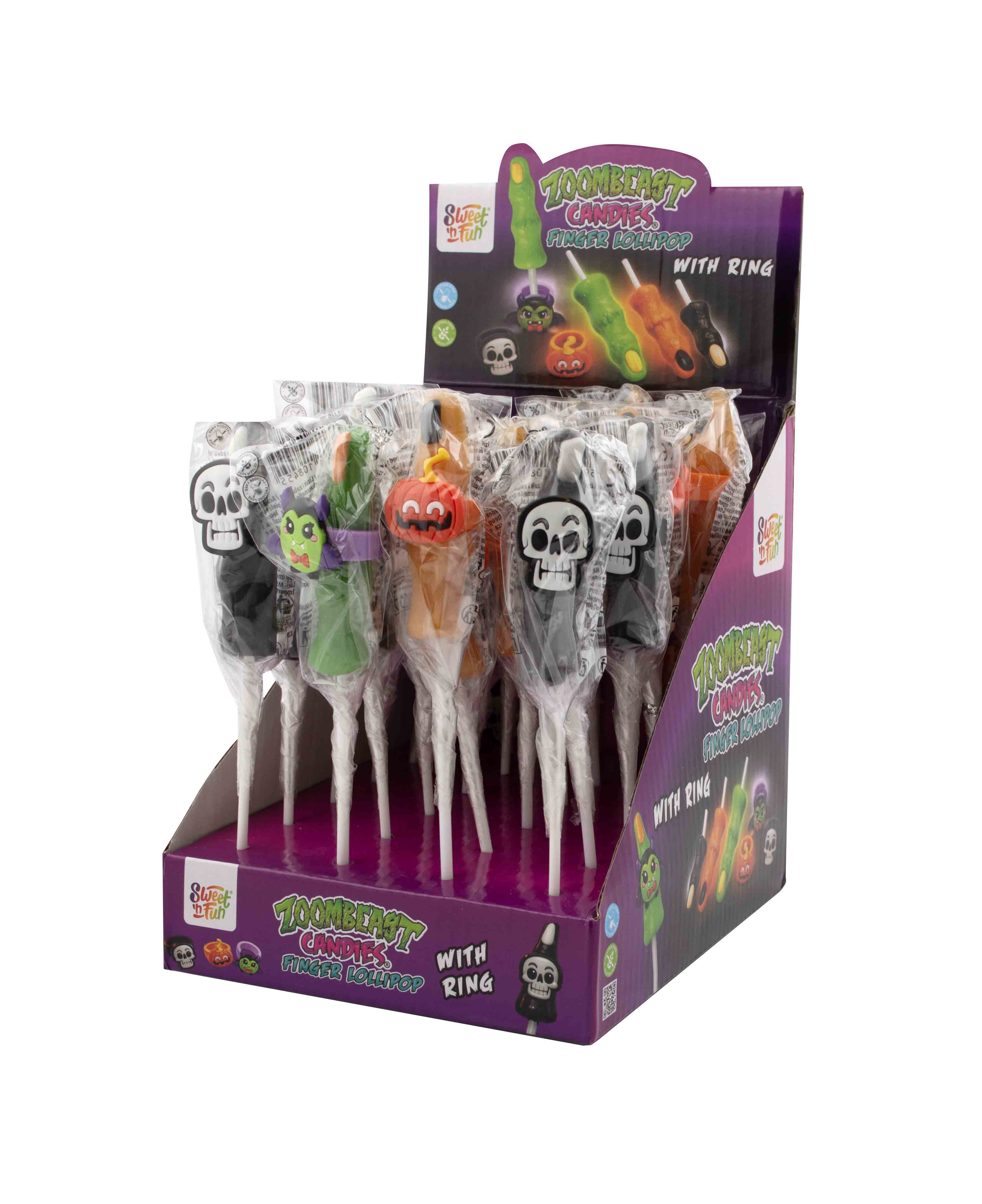 Zoombeast Candies Finger líz.s prst. - 24ks