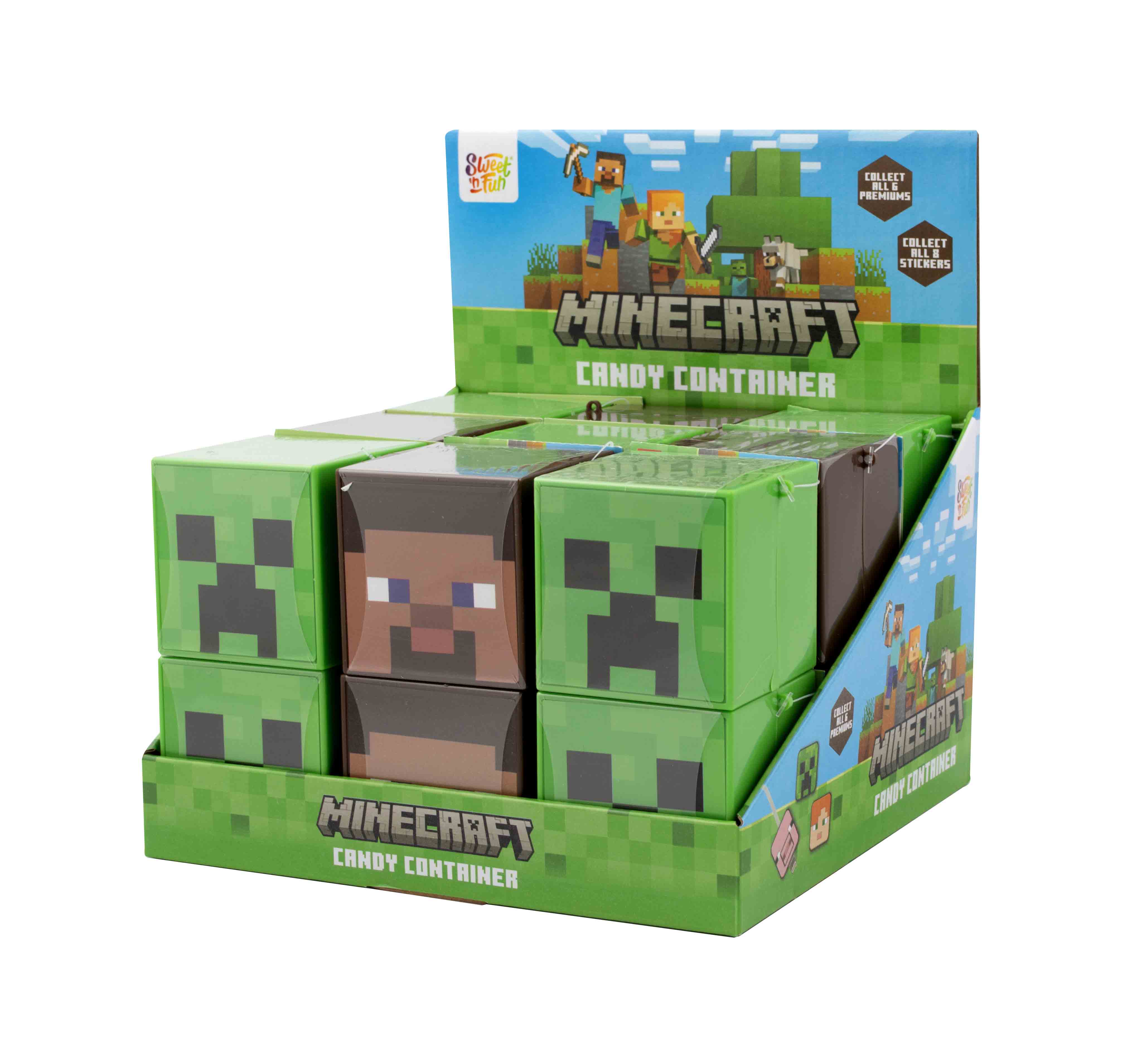 Minecraft Candy Container s cukr. - 18 ks