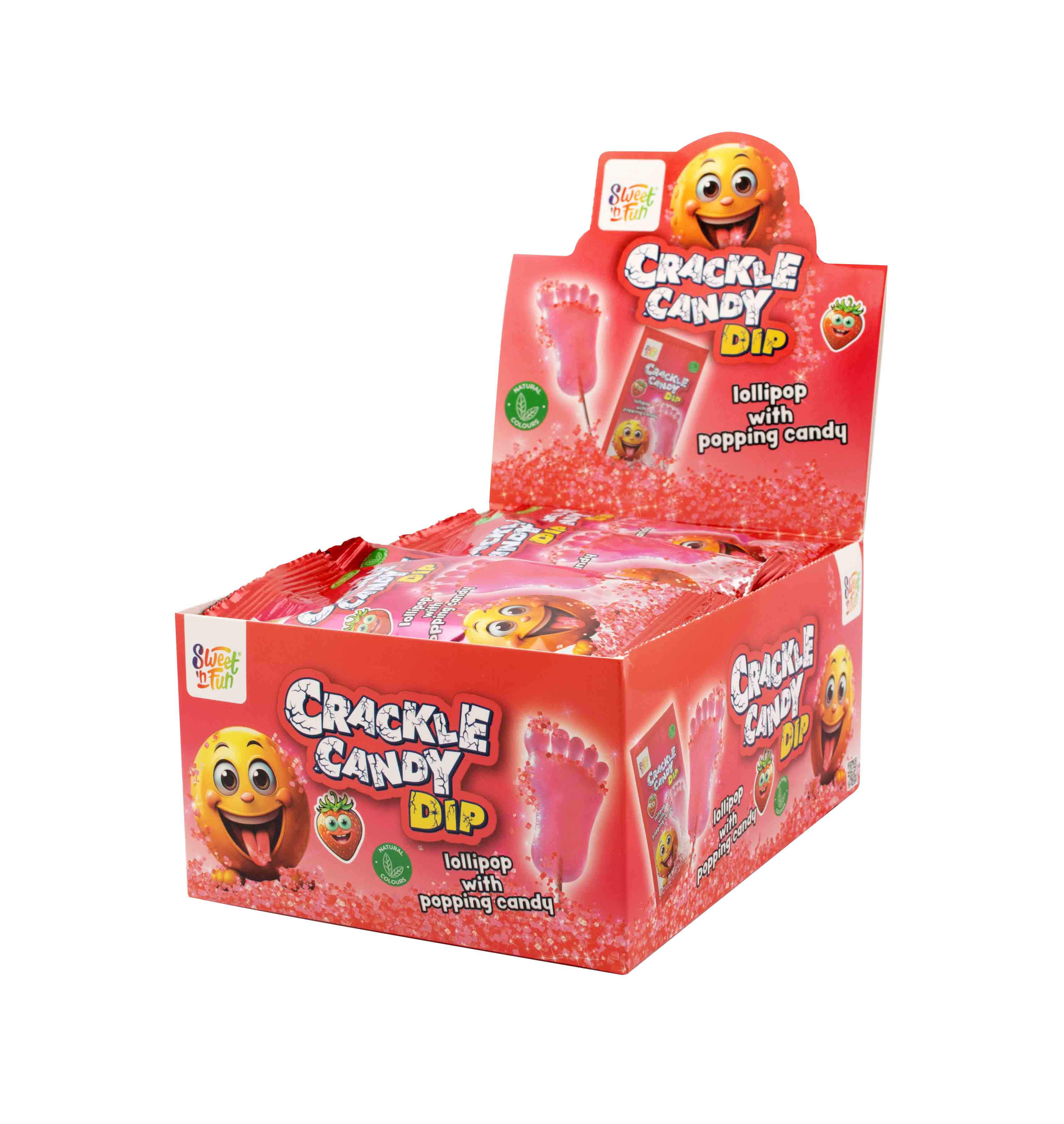 Crackle candy dip strawberry- 24ks