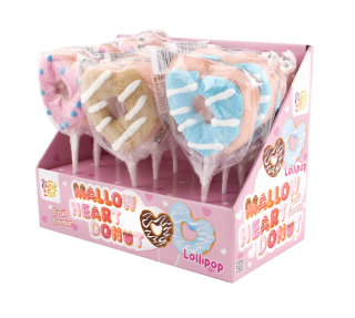 Mallow heart donut lízanka 45g