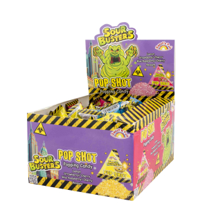 Sour Busters Pop Shots cukríky 3g 